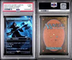 2025 MTG Secret Lair Final Fantasy Gaia's Dark Hammer - Colossus Foil PSA 9 MINT - Image 3