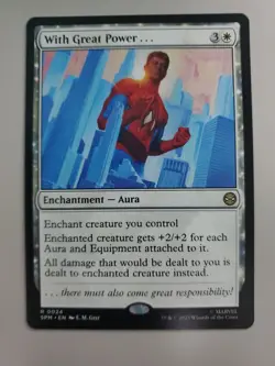 MTG With Great Power . . . Marvel's Spider-Man Regular Rare - Image 1