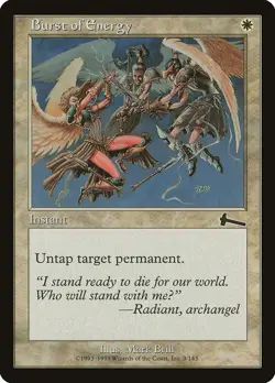 1999 Burst of Energy Urza's Legacy MTG Magic the Gathering NM - Image 1