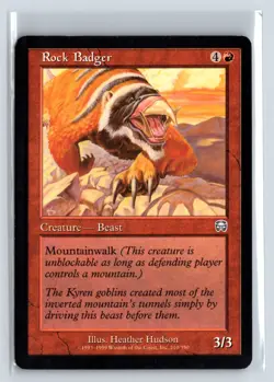 Rock Badger - Mercadian Masques - MTG Magic the Gathering Card - Image 1