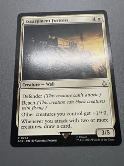 Escarpment Fortress 278 MTG Assassin's Creed LP MAGIC THE GATHERING - Image 1