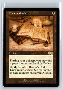 (5X) Barrin's Codex Urza's Saga Rare - MTG Magic the Gathering Card - Image 5