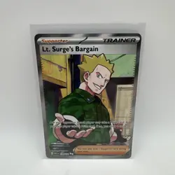 Lt. Surge's Bargain 170/132 Ultra Rare Full Art Pokemon Mega Evolution - Image 1