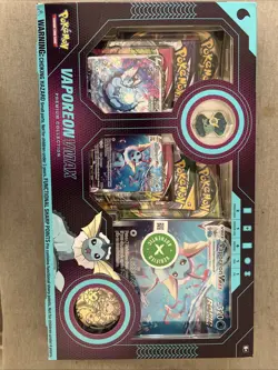 Pokemon Vaporeon VMAX Premium Collection Box Brand New Sealed - Image 1