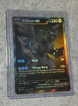 Zekrom EX Black White Rare 172/086 Black Bolt SV Pokemon TCG - Image 1