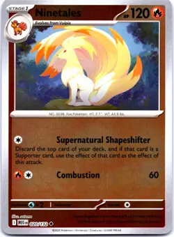 Pokemon - Ninetales 020/132 - Reverse Holo - Mega Evolution - NM/M - Image 1