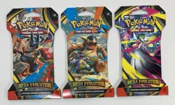 Pokemon TCG (3) Mega Evolutions Sleeved Booster Packs - SHIPS FAST! - Image 1