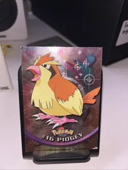 1999 Topps Pokemon Series 1 TV Animation Edition Pidgey Holo Black Logo - Image 1