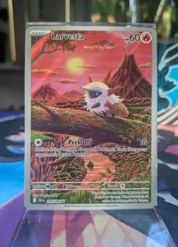 Larvesta Holo Black Bolt 099/086 SV English Edition NM US Seller Pokemon TCG - Image 1