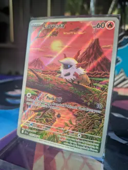 Larvesta Holo Black Bolt 099/086 SV English Edition NM US Seller Pokemon TCG - Image 2