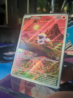 Larvesta Holo Black Bolt 099/086 SV English Edition NM US Seller Pokemon TCG - Image 3