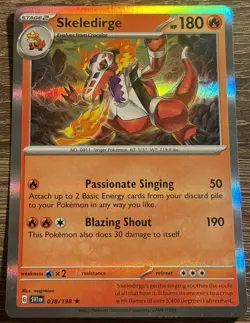 Skeledirge 038/198 Holo Rare Scarlet & Violet Base SV1 Pokemon TCG NM/M (L) - Image 1