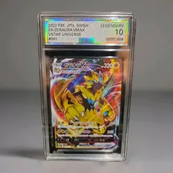 AGS 10 *LEGENDARY*- 2022 Pokemon Japanese Sword & Shield - Zeraora Vmax #041 - Image 1
