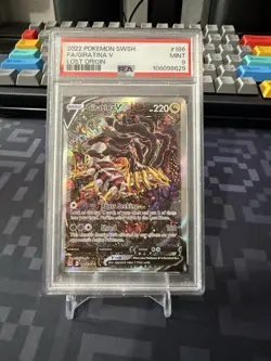 Pokemon 2022 Giratina V 186/196 Alt Art Lost Origin PSA 9 - Image 1