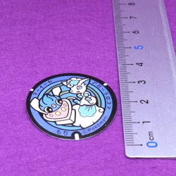 Alolan Vulpix Inkay Pokemon Manhole Type Seal Sticker Nintendo Japanese F/S - Image 2