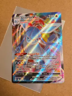 2 ❄ Cards GLACEON V 040/203 & VMAX 041/203 Calendar Evolving Skies TCG Pokemon - Image 2