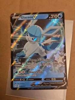2 ❄ Cards GLACEON V 040/203 & VMAX 041/203 Calendar Evolving Skies TCG Pokemon - Image 4