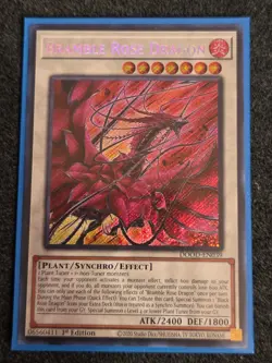 Yugioh Bramble Rose Dragon Secret Rare DOOD-EN039 Near Mint - Image 1