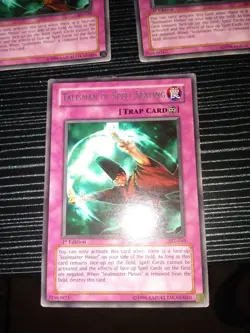X3 YUGIOH TALISMAN OF SPELL SEALING RARE AST-049 NM - Image 2