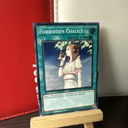 Yugioh Forbidden Chalice OP19-EN011 Super Rare NM + BONUS HOLO - Image 3