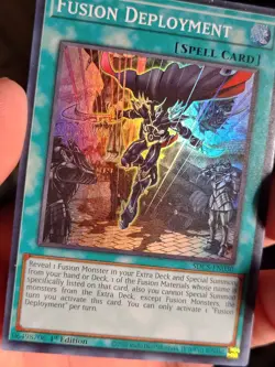 FUSION DEPLOYMENT SUPER RARE 1ST EDITION SDCS-EN030 YUGIOH! - Image 3
