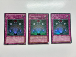 USA SELLER YuGiOh 3 X Macro Cosmos - DR04-EN237 - Super Rare Playset VLP - Image 1