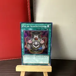 Yugioh Pot of Acquisitiveness INOV-EN065 Super Rare 1st Edition Near Mint +BONUS - Image 3