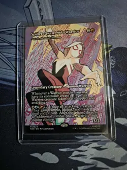 Spider-Gwen, Web-Warrior FULL ART Najeela NM/M MTG Spiderman Magic Card - Image 1