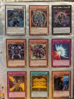 Yu-Gi-Oh! 9 Card Lot - Premium Gold Series - 8 Gold Rare + 1 Gold Secret Rare NM - Image 1