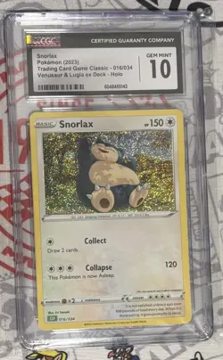 Lot of Pokemon TCG cards: Snorlax CLV 016/034 CGC 10 and Snorlax 33/11 Promo - Image 1