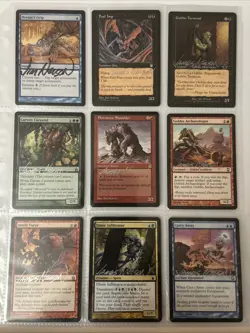 GG-1 Mixed Lot Of Signed By JAMES NELSON Magic The Gathering Cards - Image 1