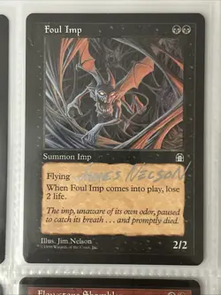 GG-1 Mixed Lot Of Signed By JAMES NELSON Magic The Gathering Cards - Image 4