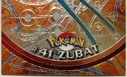 ZUBAT #41, Series 1 - 2000, Topps TV Animation Edition Chrome Pokemon Card - Image 3