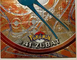 ZUBAT #41, Series 1 - 2000, Topps TV Animation Edition Chrome Pokemon Card - Image 4