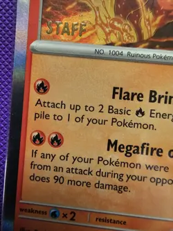 Paradox Rift STAFF Prerelease Stamped Promo SVP057,058,059,060 All 4 Staff Cards - Image 2