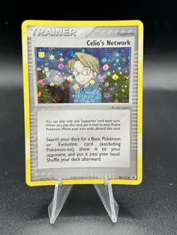 Celio’s Network Reverse Holo Fire Red Leaf Green LP Pokemon Card YX1 - Image 1