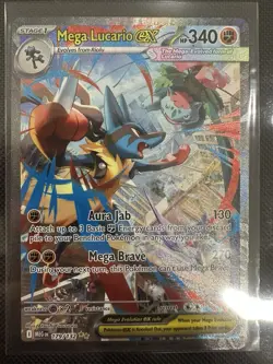 Mega Lucario Ex 179/132 SIR NM Mega Evolution Pokemon Card - Image 2