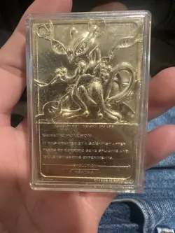 Pokemon 23K Gold Plated Mewtwo Trading Card 1999 Burger King Limited Edition - Image 3
