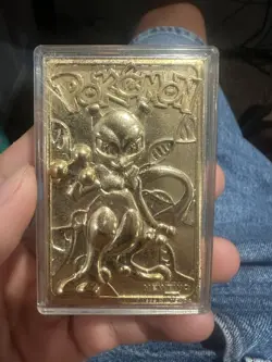 Pokemon 23K Gold Plated Mewtwo Trading Card 1999 Burger King Limited Edition - Image 4