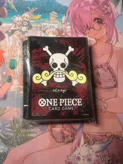 Gol D. Roger Pirate Flag 70 Sleeves One Piece Card Limited Premium Mat Sealed - Image 1