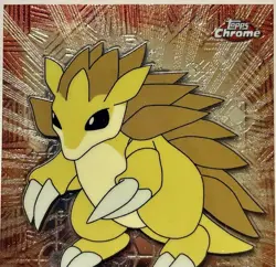 SANDSLASH #28, Series 1 - 2000, Topps TV Chrome Animation Edition Pokemon Card - Image 4