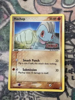 Machop 53/108 Reverse Holo EX Power Keepers Pokemon Card - Image 1