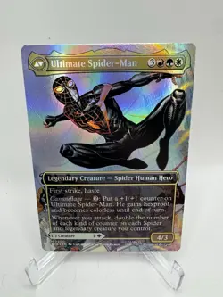 NM Borderless Foil Miles Morales, MTG, Marvel's Spider-Man, Magic, 200 - Image 2