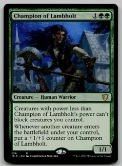 Champion of Lambholt R Commander: Innistrad: Midnight Hunt 136 NM - Image 1