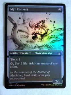 Myr Convert #297 Phyrexia: All Will Be One Foil Magic the Gathering - Image 1
