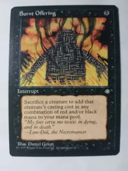 Burnt Offering NM/M Ice Age Black Interrupt Instant Mtg Magic English Regular - Image 1