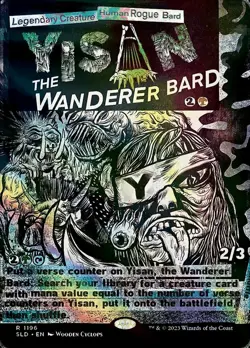 1x Yisan, the Wanderer Bard - Foil Light Play MTG Magic - Kid Icarus - - Image 1