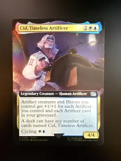 MTG Final Fantasy English Cid, Timeless Artificer Extended Art 0480 Foil - Image 1