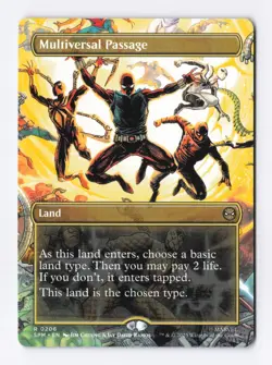 Multiversal Passage (Borderless) 0206 (R) MTG Marvel's Spider-Man (SPM) - Image 1