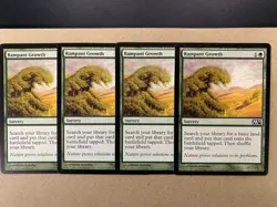 MTG 4x Rampant Growth # 190 Core Set 2012 M12 Pauper Magic the Gathering x4 NM - Image 1